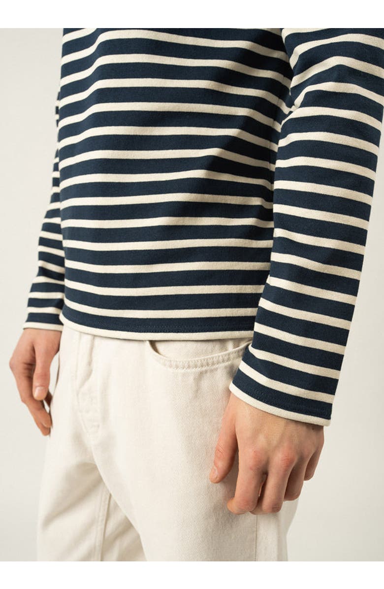 Saint James MERIDIEN MODERNE - Original Heavyweight Breton Shirt, Alternate, color, Navy/Ecru