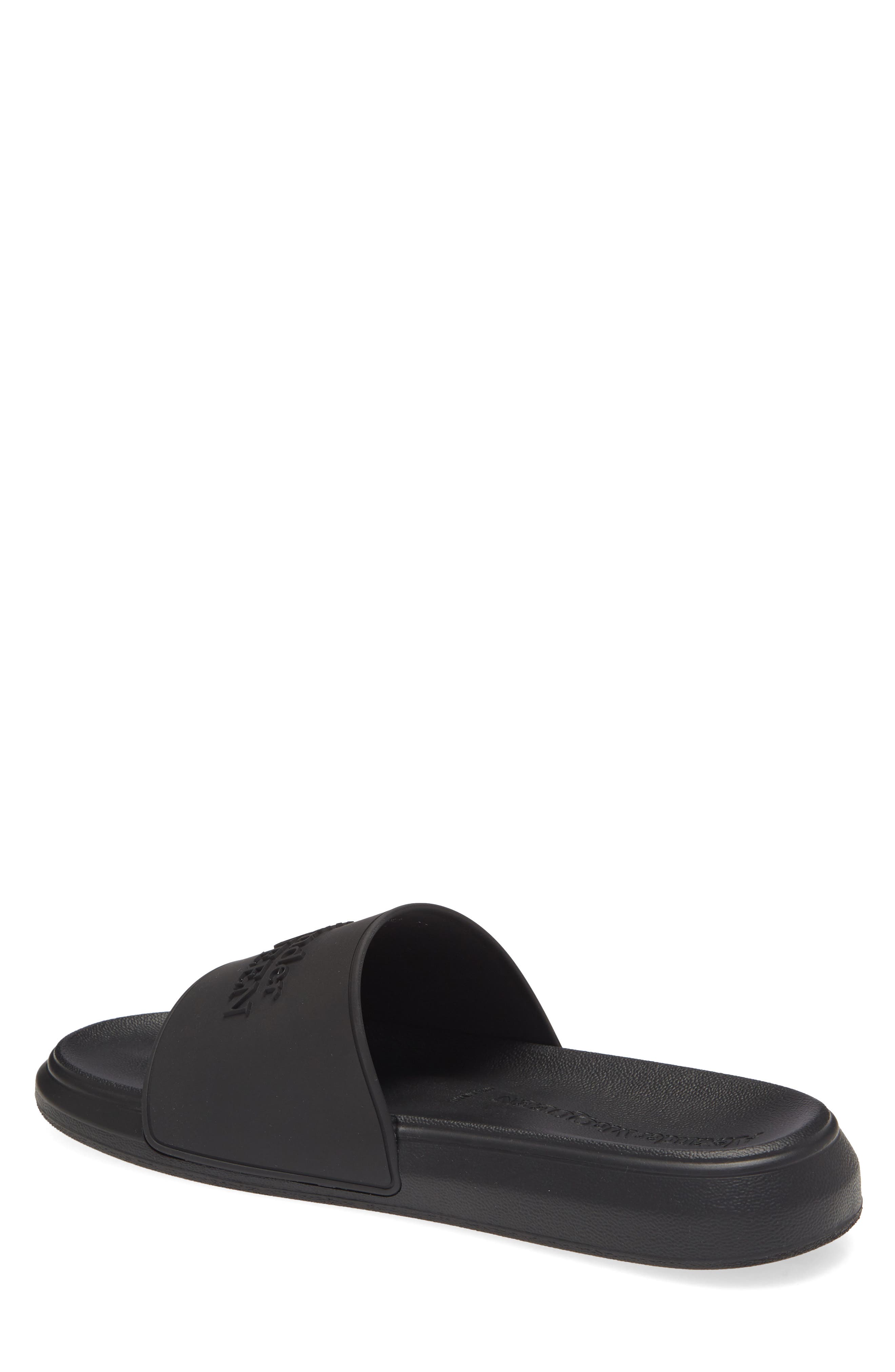McQueen Alexander McQueen Hybrid Logo Slide Sandal, Alternate, color, 