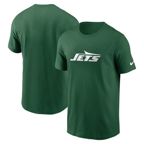 Nike Green New York Jets Primetime Legend Wordmark Performance T-shirt In Green