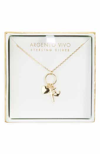 Faith Hope Charity Charm Necklace