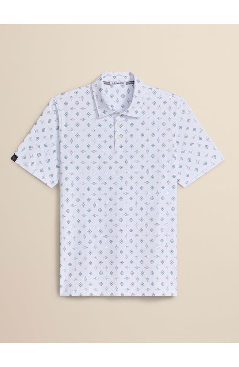 ASHWORTH GOLF Cooper Polo, Main, color, White/Club Green