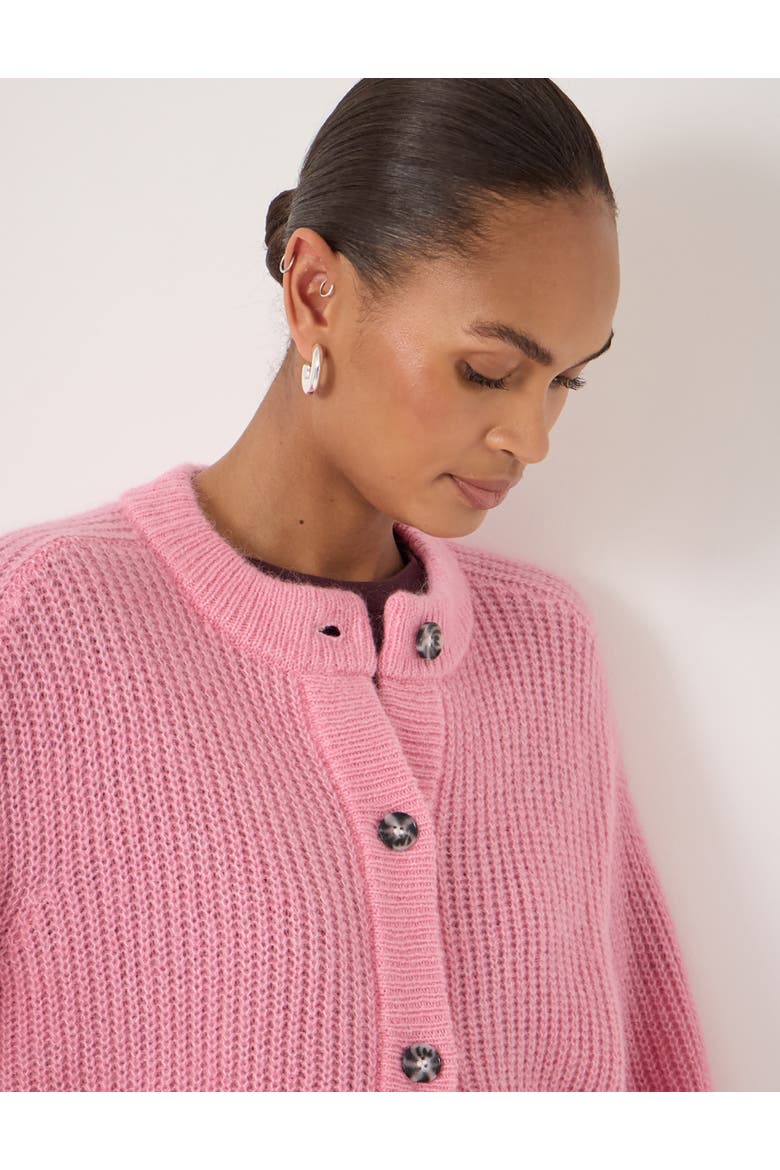 Raven Wool Blend Cardigan, Alternate, color, Rose Pink