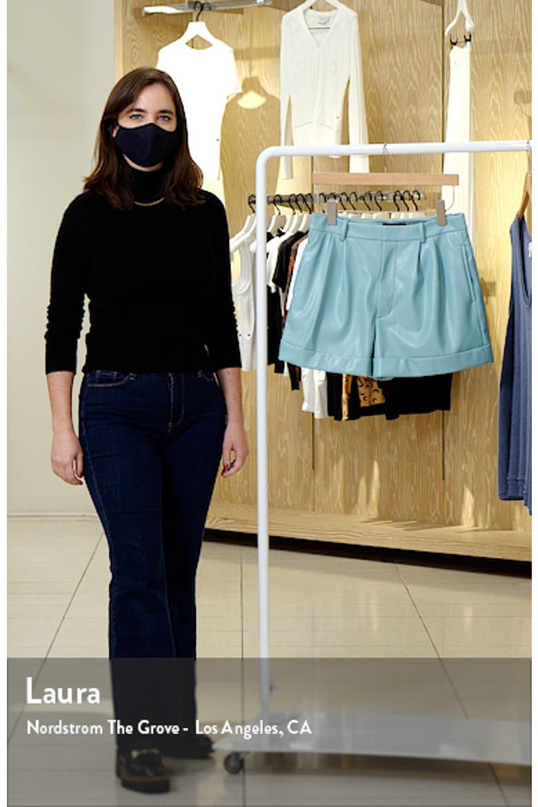 Conry Faux Leather Shorts video