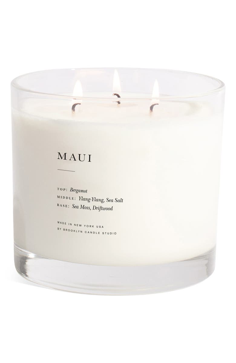 BROOKLYN CANDLE STUDIO Maui XL 3-Wick Candle, Main, color, Maui