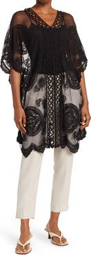 Vince Camuto Leaf Lace Topper