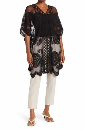 Vince Camuto Leaf Lace Topper