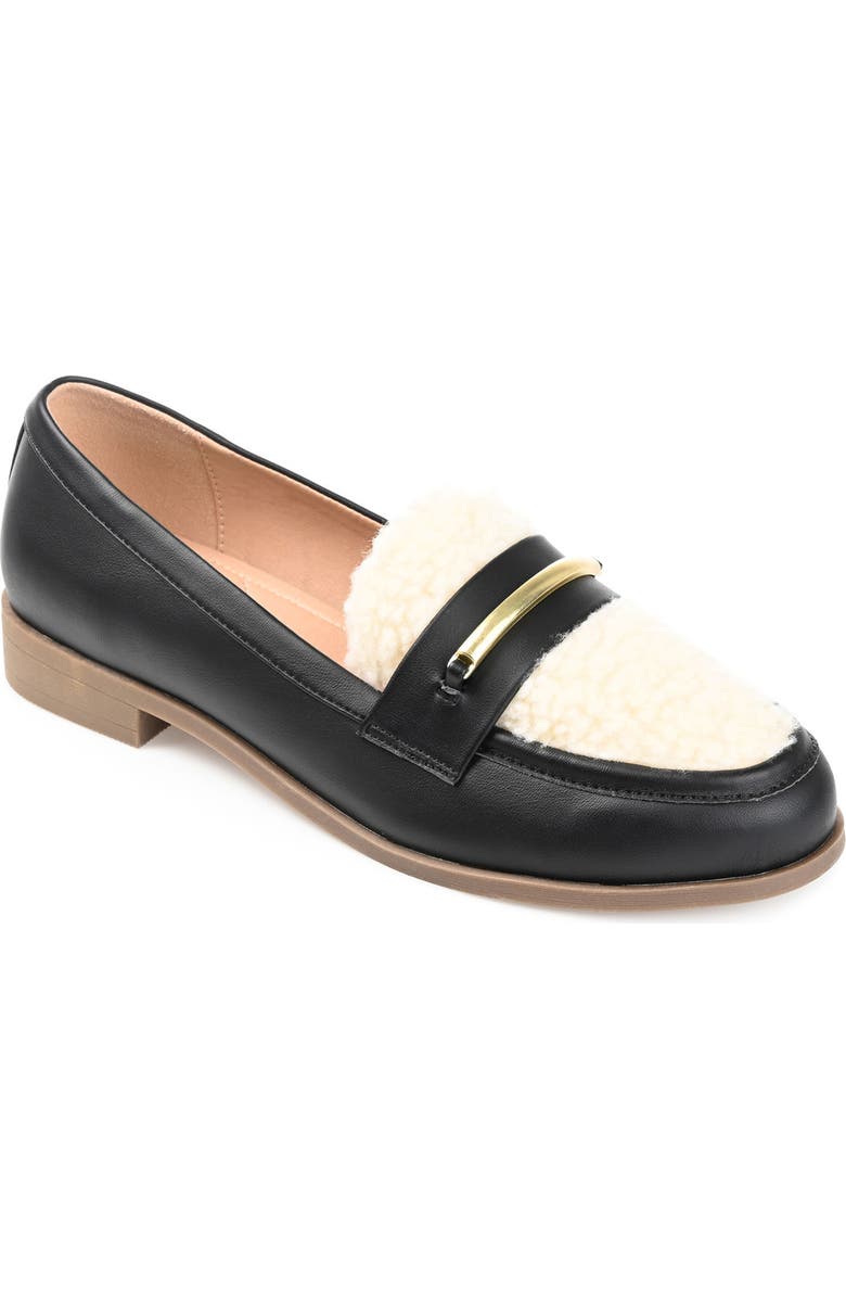 Journee Collection Tru Comfort Foam Faux Shearling Huntington Flat, Main, color,