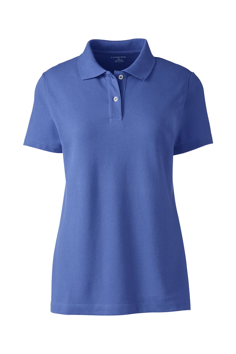 Short Sleeve Basic Mesh Polo Shirt, Alternate, color, True Blue
