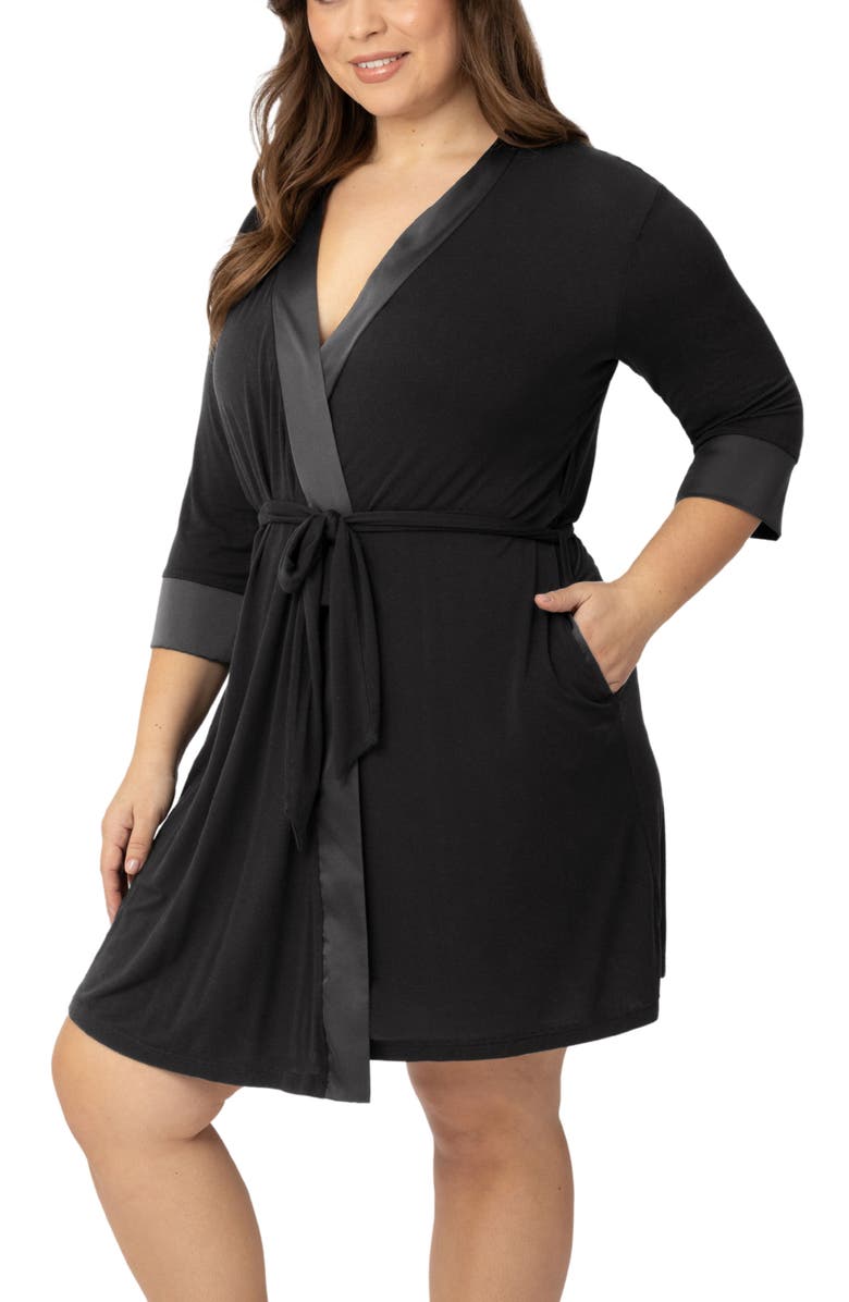 Kindred Bravely Emmaline Robe, Main, color, Black