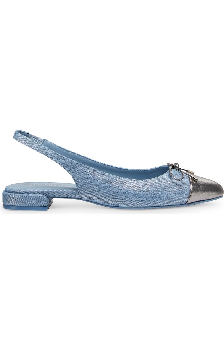 Stuart Weitzman Sleek Bow Slingback Flat, Alternate, color,