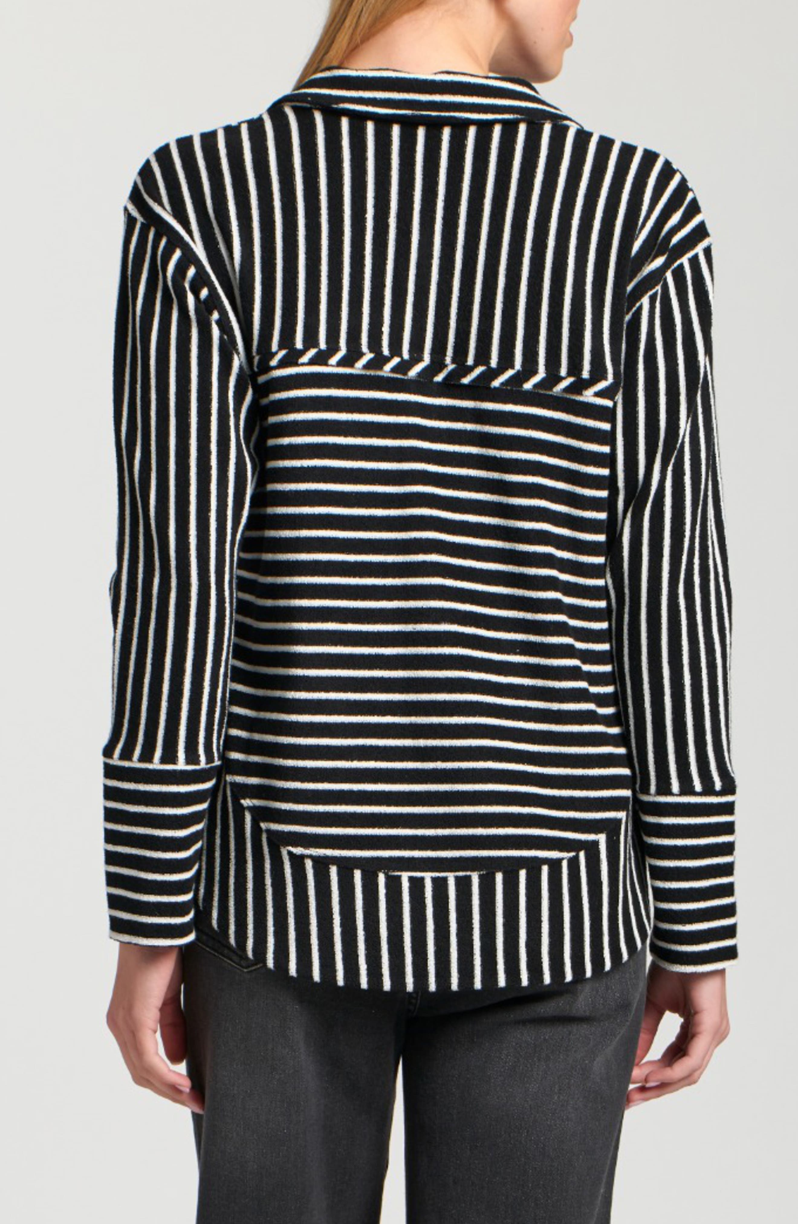 Faux Leather Henley Top - image 4