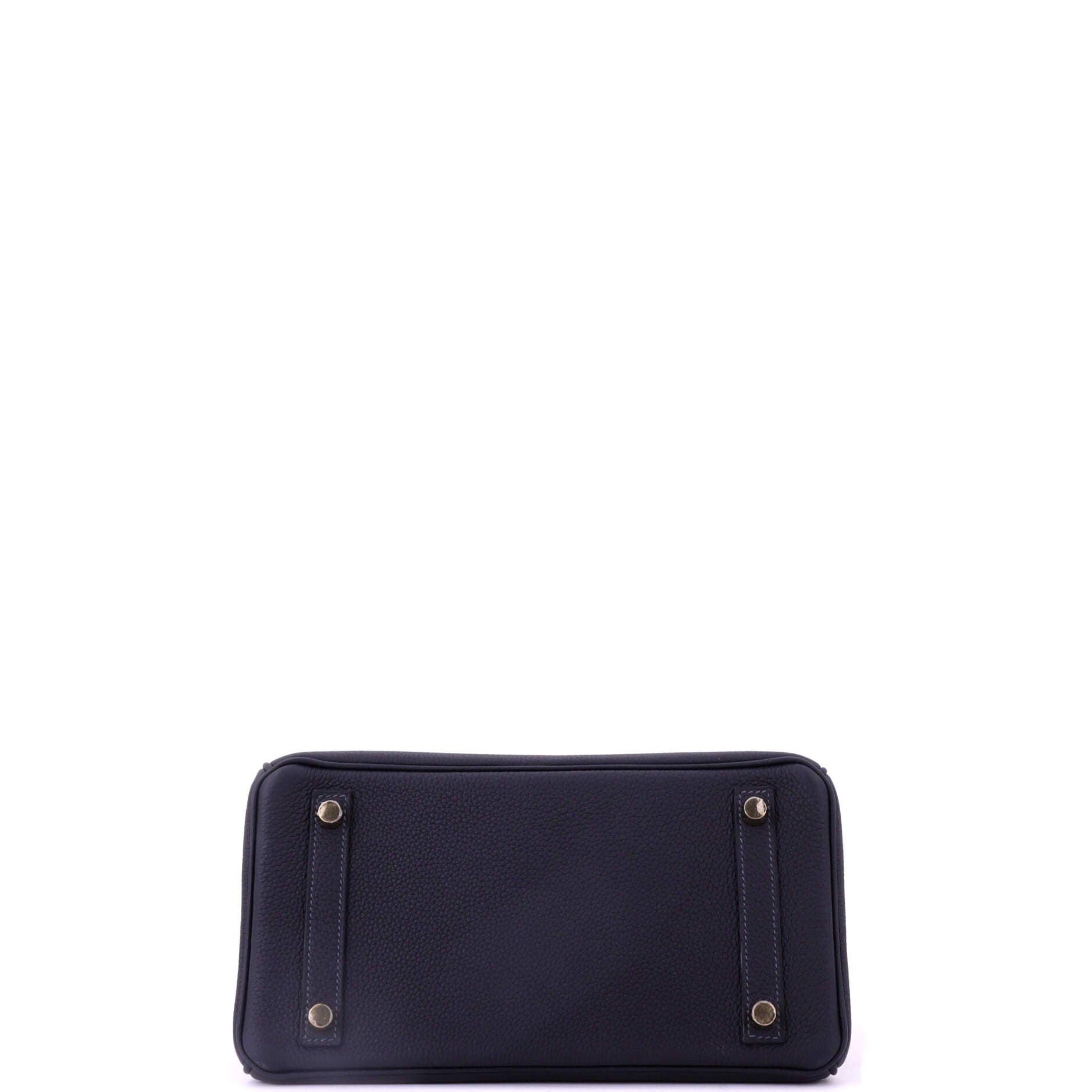 Pre-Owned Hermes Birkin Handbag Blue Togo with Gold Hardware 25, Alternate, color, Caban