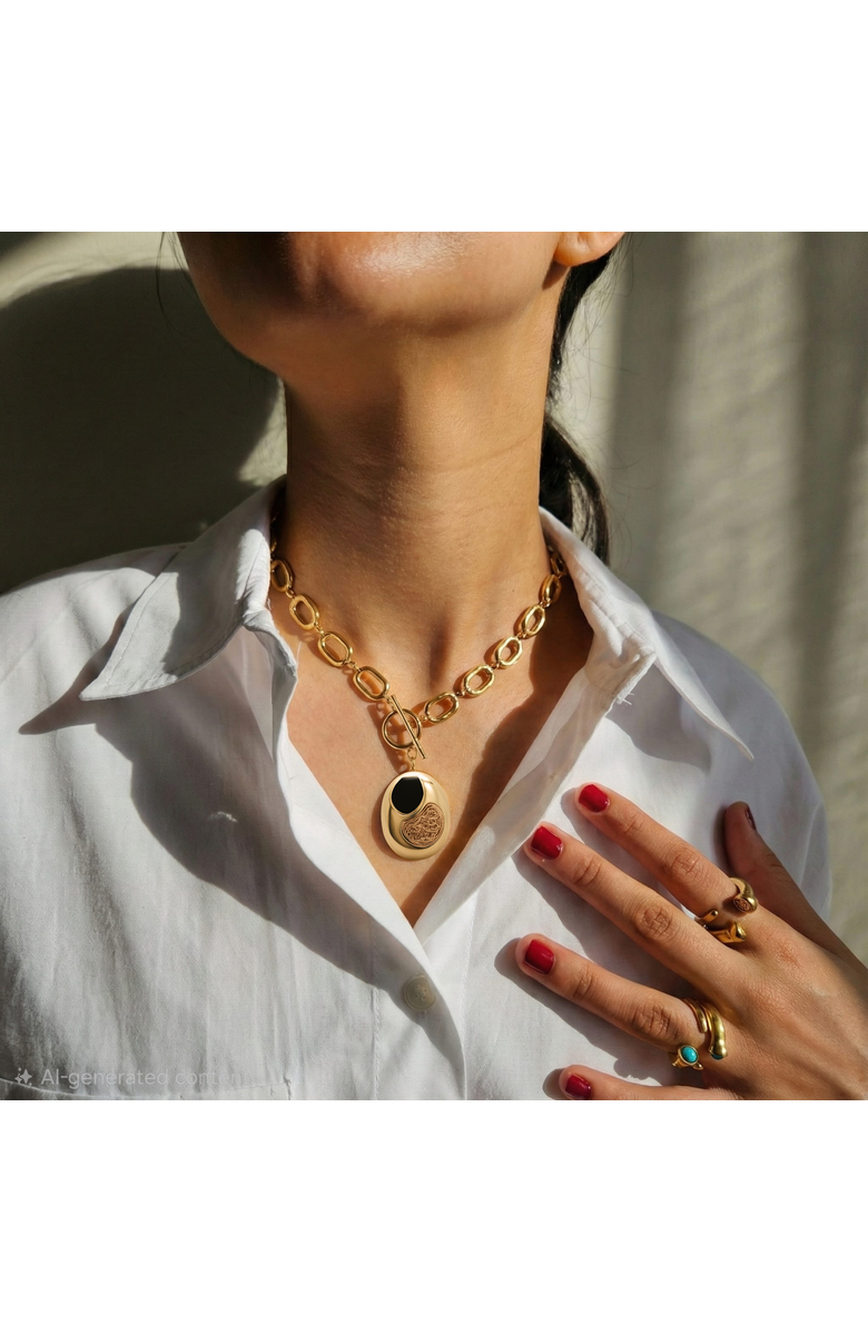 Daniela Millan Jewelry Promise Necklace, Alternate, color, Gold