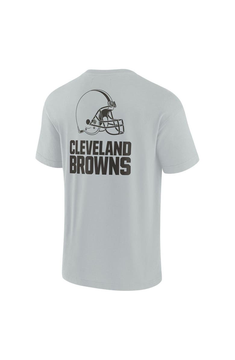 Fanatics Signature Unisex Fanatics Signature Gray Cleveland Browns Elements Super Soft Short Sleeve T-Shirt, Alternate, color, Gray
