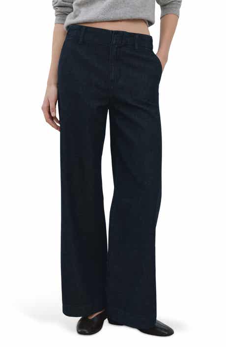 Mid Rise Wide Leg Trouser Jeans
