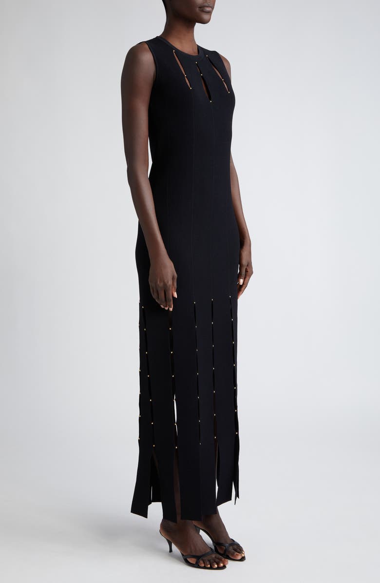 St. John Evening Car Wash Sleeveless Jersey Sweater Dress, Alternate, color, 