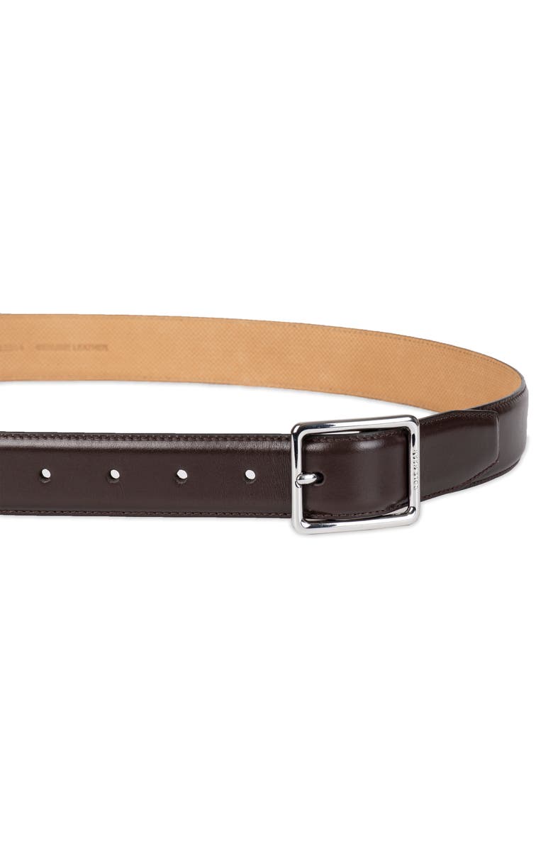 Cole Haan Center Bar Leather Belt, Alternate, color, Brown