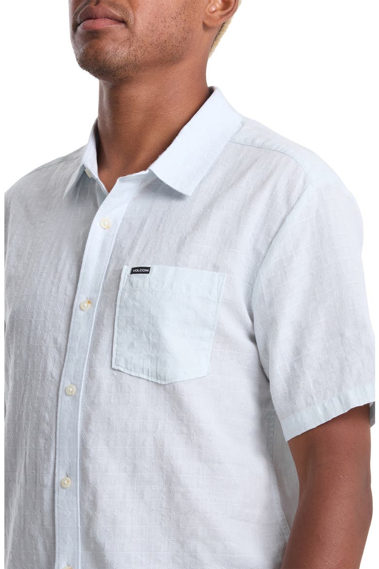 Bankstone II Short Sleeve Button-Up Shirt, Alternate, color, LIGHT BLUE