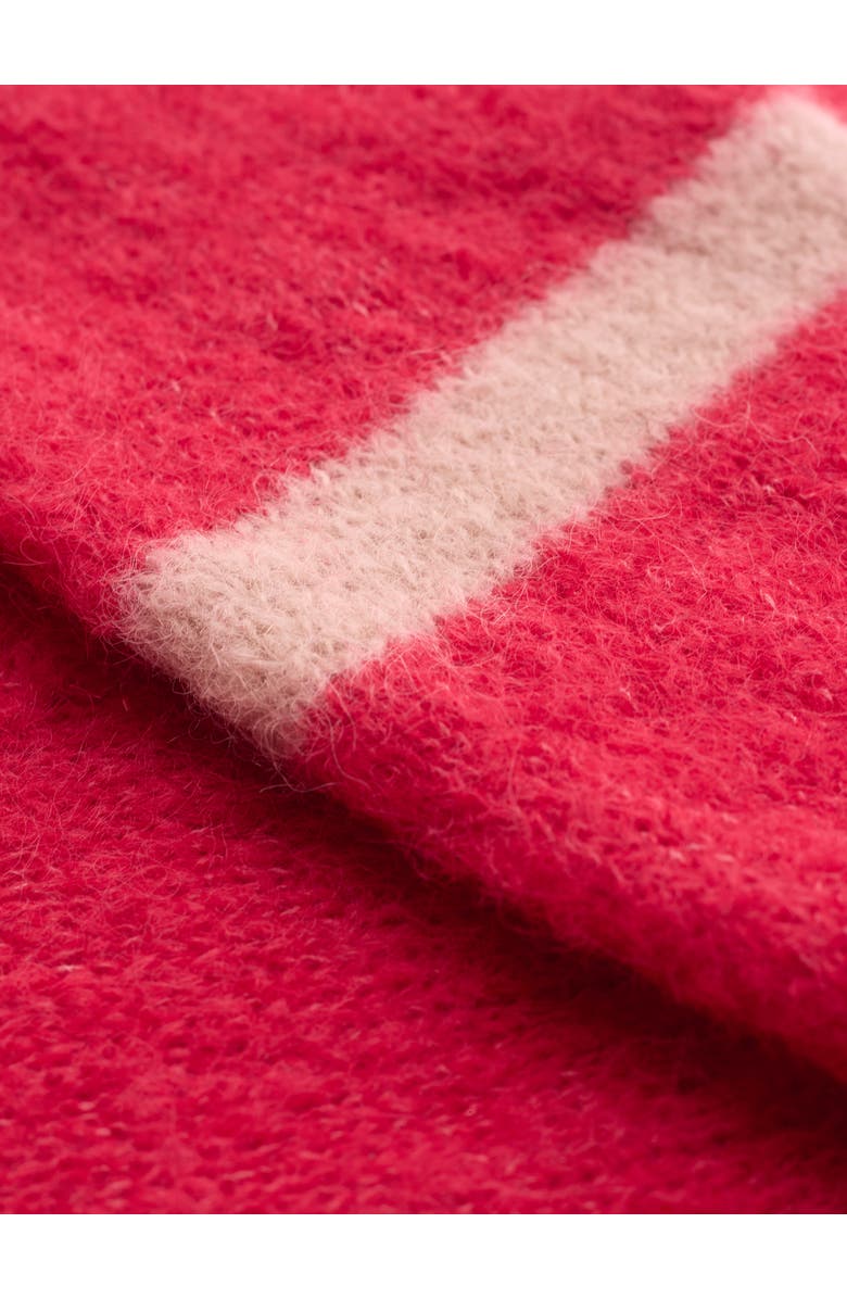 Celtic & Co. ALPACA COTTON SLOUCH CARDIGAN, Alternate, color, Raspberry / Oatmeal