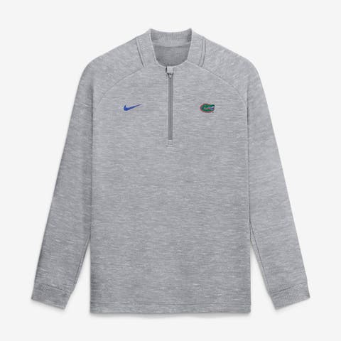 Men's Nike  Gray Florida Gators Par Raglan Tri-Blend Therma-FIT Half-Zip Pullover