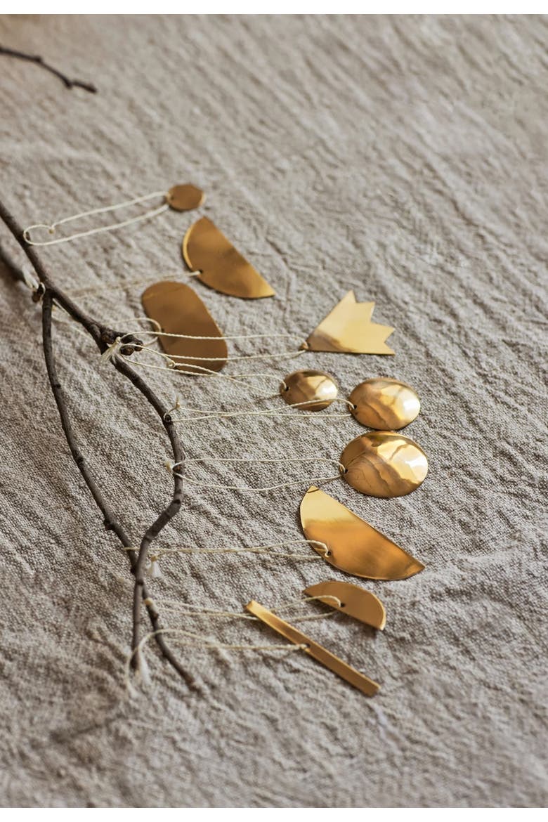 Abstract Ornaments - Set of 9, Alternate, color, Clear