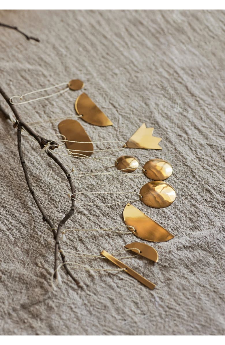 Fleck Abstract Ornaments - Set of 9, Alternate, color, Clear