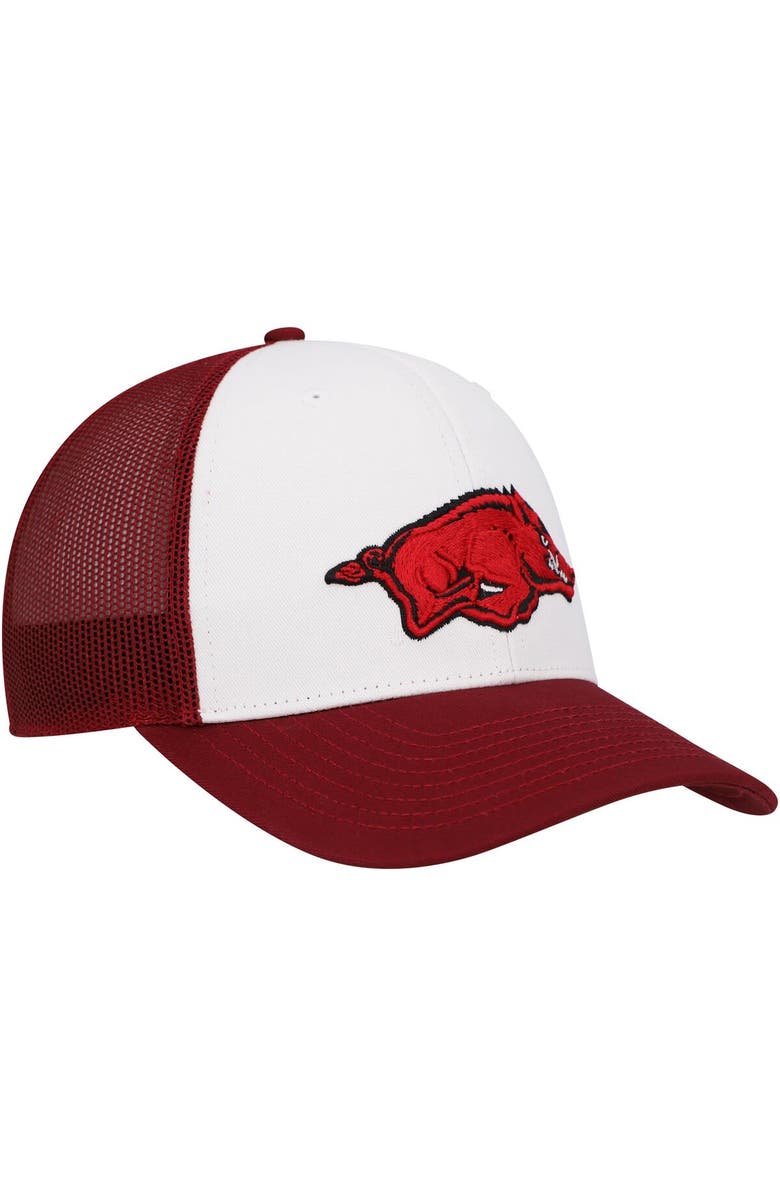'47 Men's '47 White/Cardinal Arkansas Razorbacks Freshman Trucker Adjustable Hat, Alternate, color, White