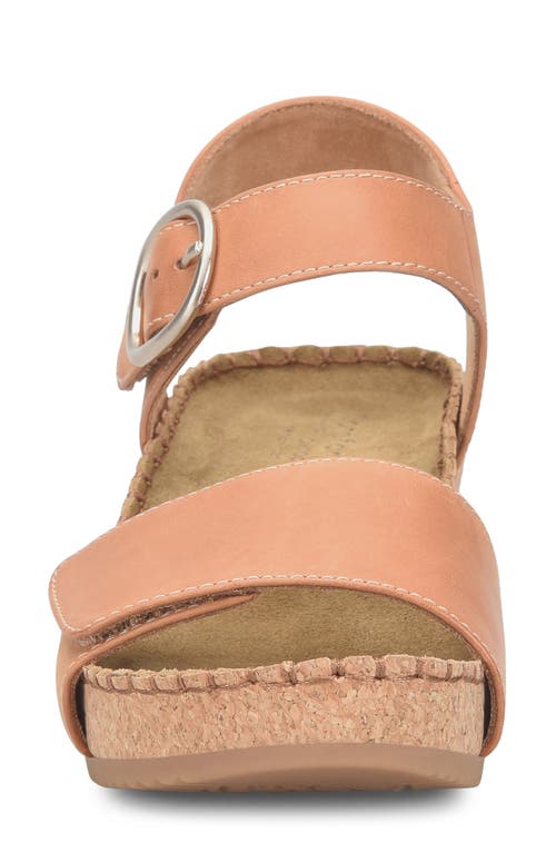Comfortiva Eldorah Platform Wedge Sandal In Luggage
