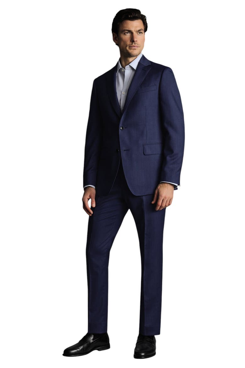 Ultimate Performance Sharkskin Suit Trousers, Alternate, color, Royal Blue