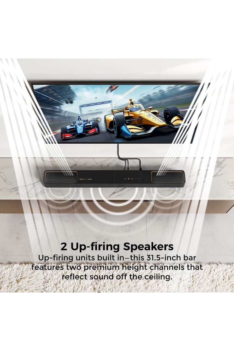 Skywave F40 Boom 5.1.2ch Sound Bar with Dolby Atmos, Alternate, color, Black