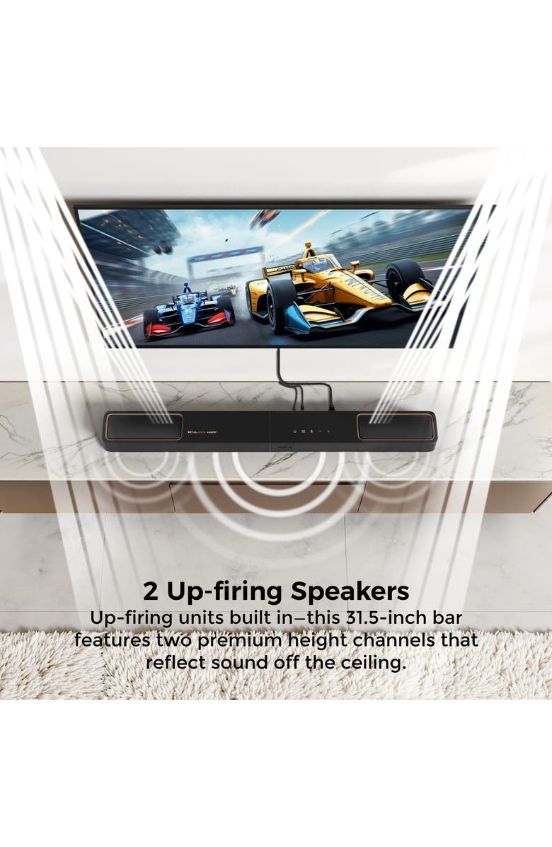 Ultimea Skywave F40 Boom 5.1.2ch Sound Bar with Dolby Atmos, Alternate, color, Black