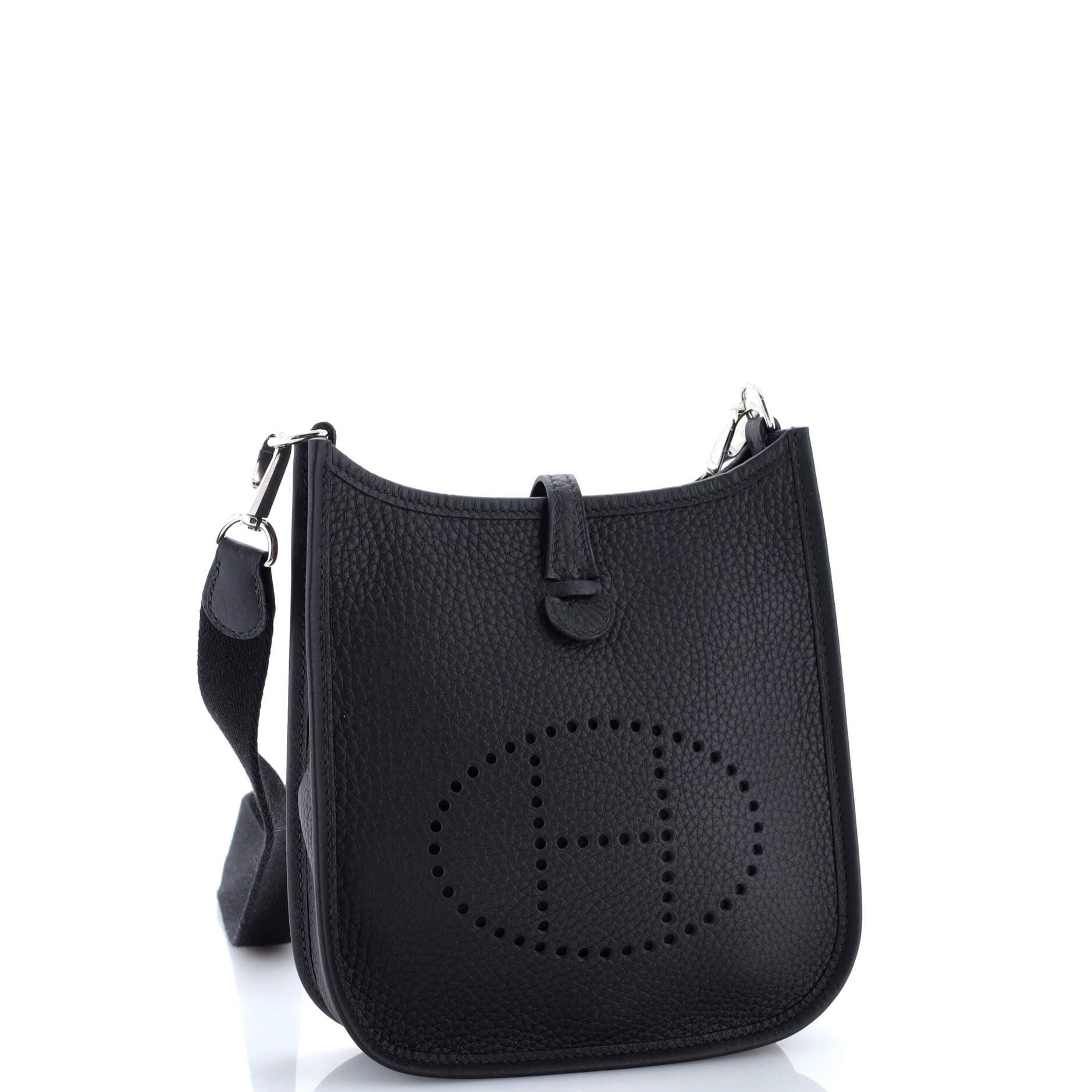 Pre-Owned Hermes Evelyne Bag Gen III Clemence TPM, Alternate, color, Bleu Nuit