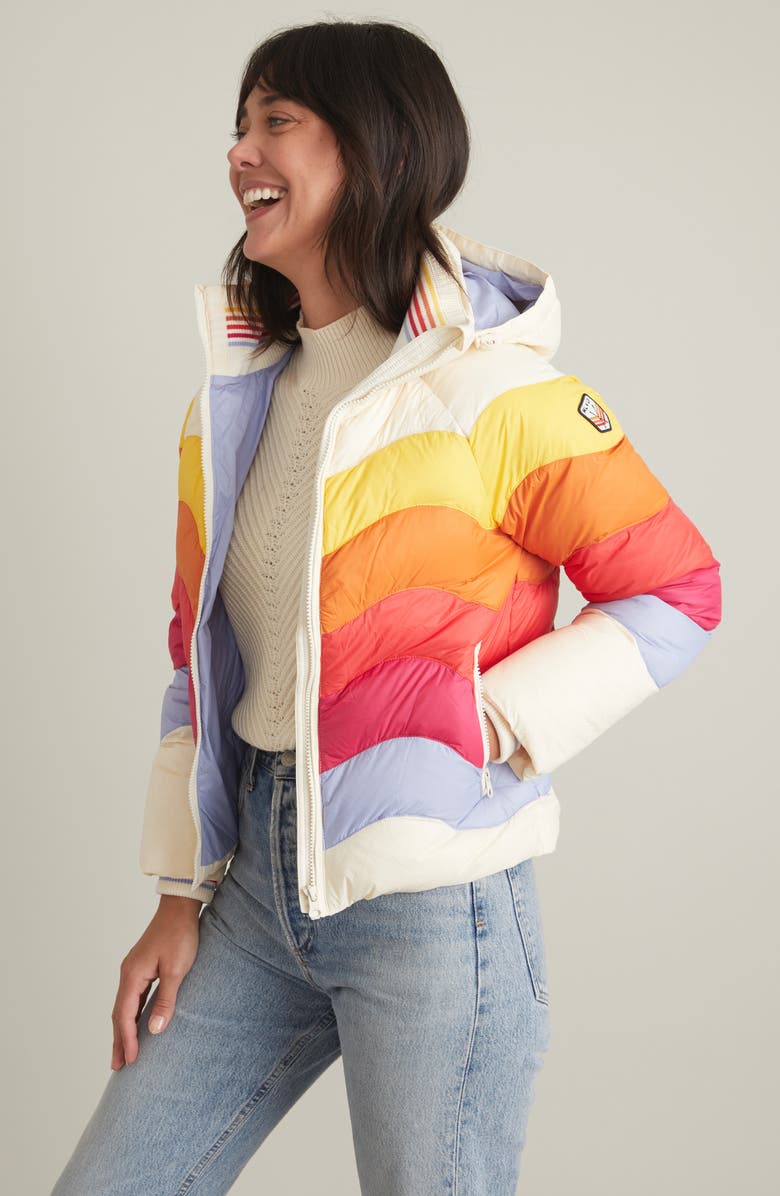 Marine Layer Après Water Resistant Recycled Puffer Jacket, Alternate, color, 