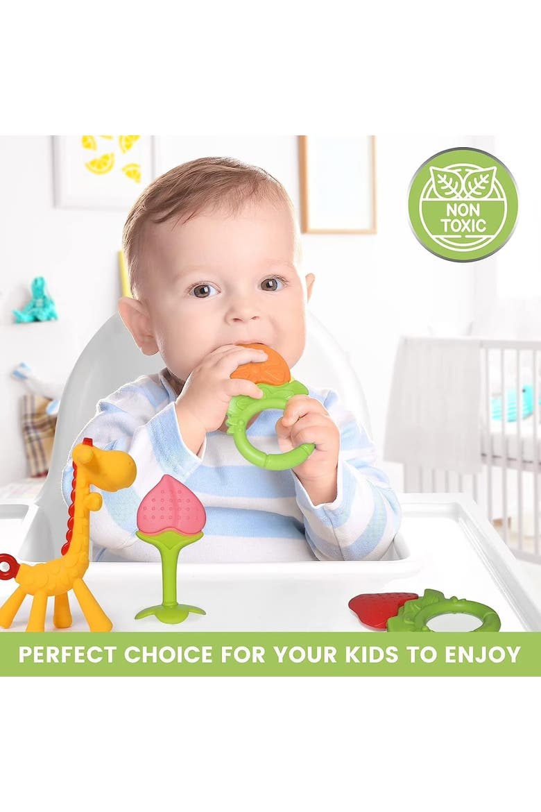 Silicone Suction Bowl Set with Lids, Adjustable Bibs, Teething Toys, BPA Free, Dishwasher & Freezer Safe, Alternate, color, Blue