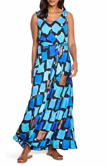 NIC+ZOE Bianca Sea Glass Sleeveless Maxi Dress