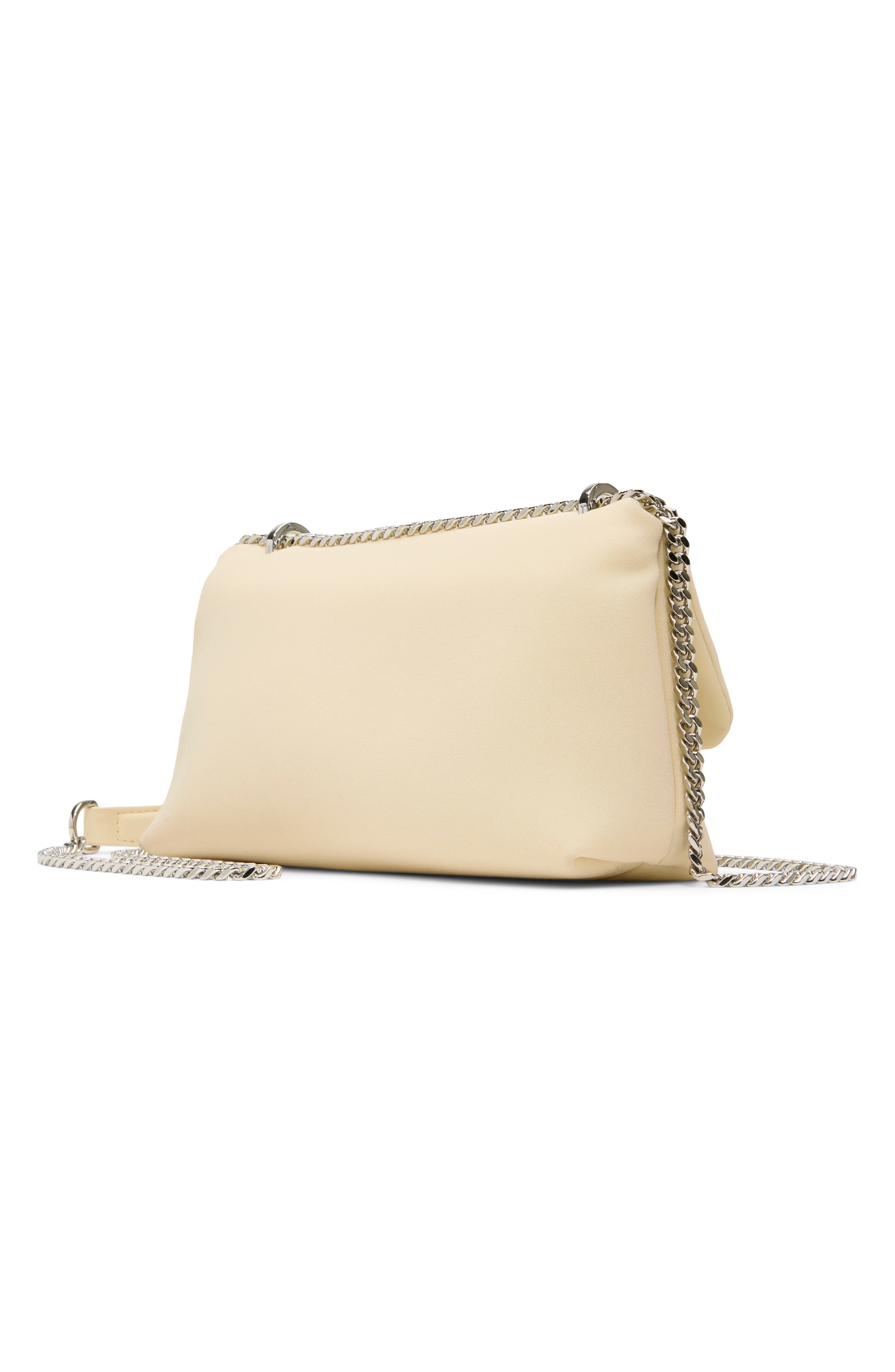 Ted Baker London Ginette Embellished Satin Bag, Alternate, color, Mesh Cream
