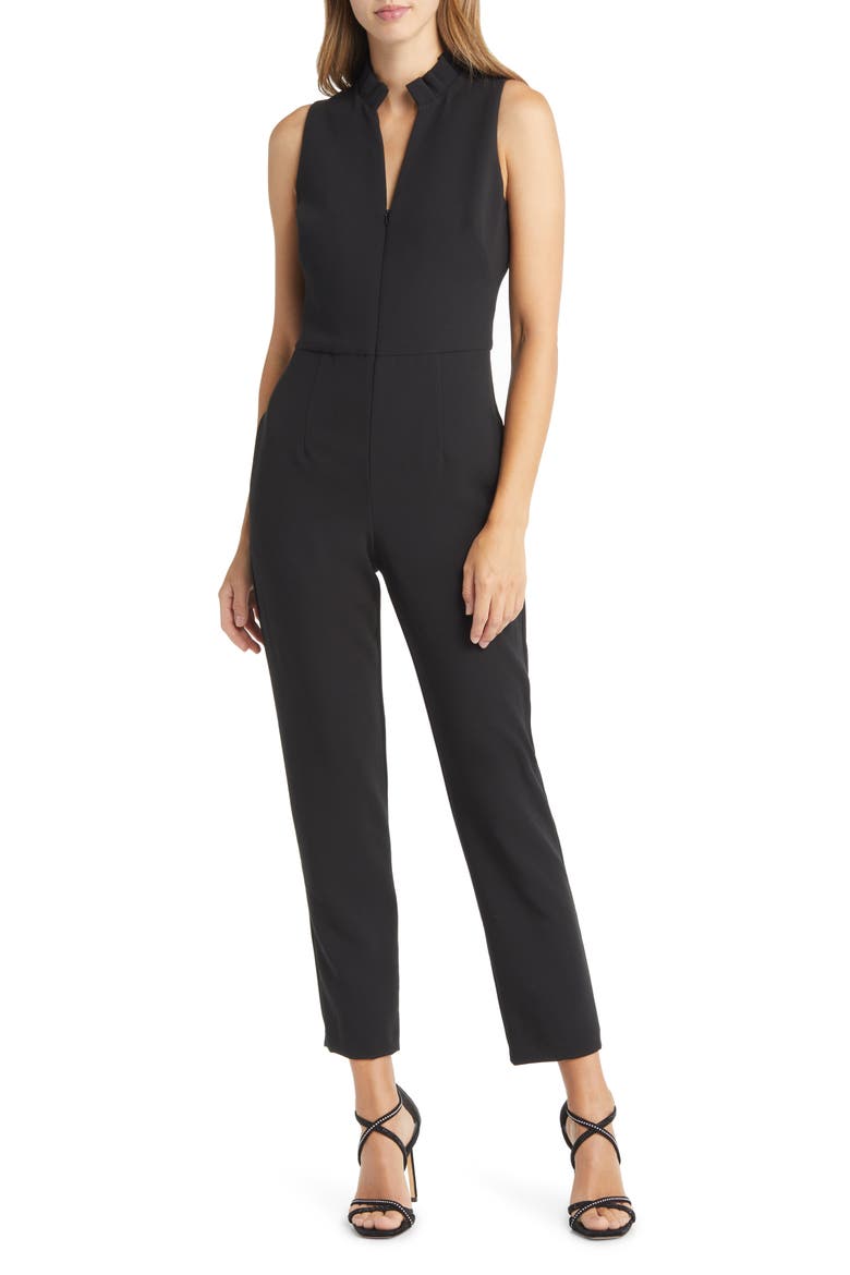 Antoinette Sleeveless Jumpsuit, Main, color, BLACK