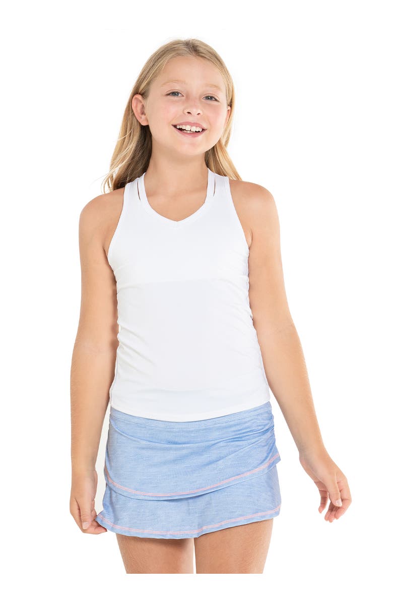 Lucky in Love V-Neck Cutout Tank, Main, color, White