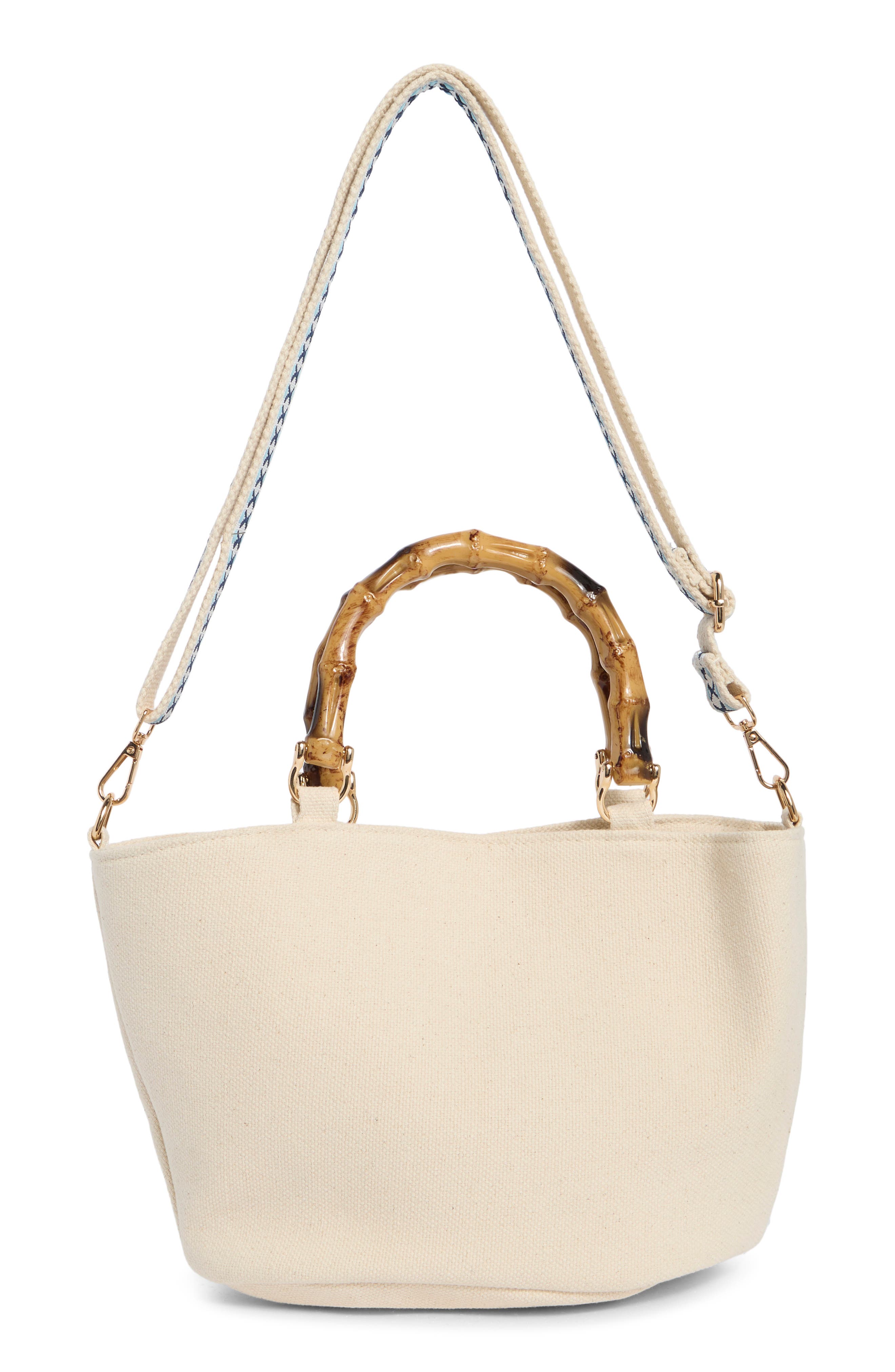 Beaded Canvas Tote Bag, Alternate, color, LIGHT BLUE