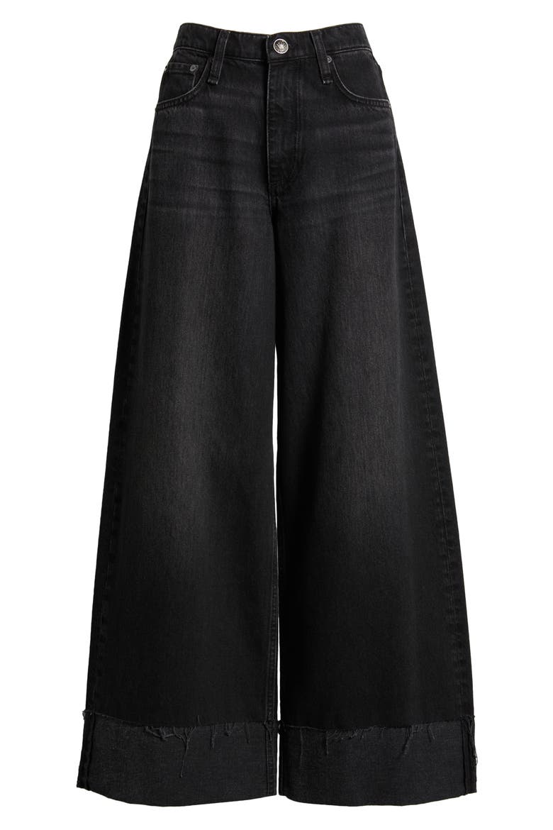 Sofie Cuffed High Waist Wide Leg Jeans, Alternate, color, BLAIR