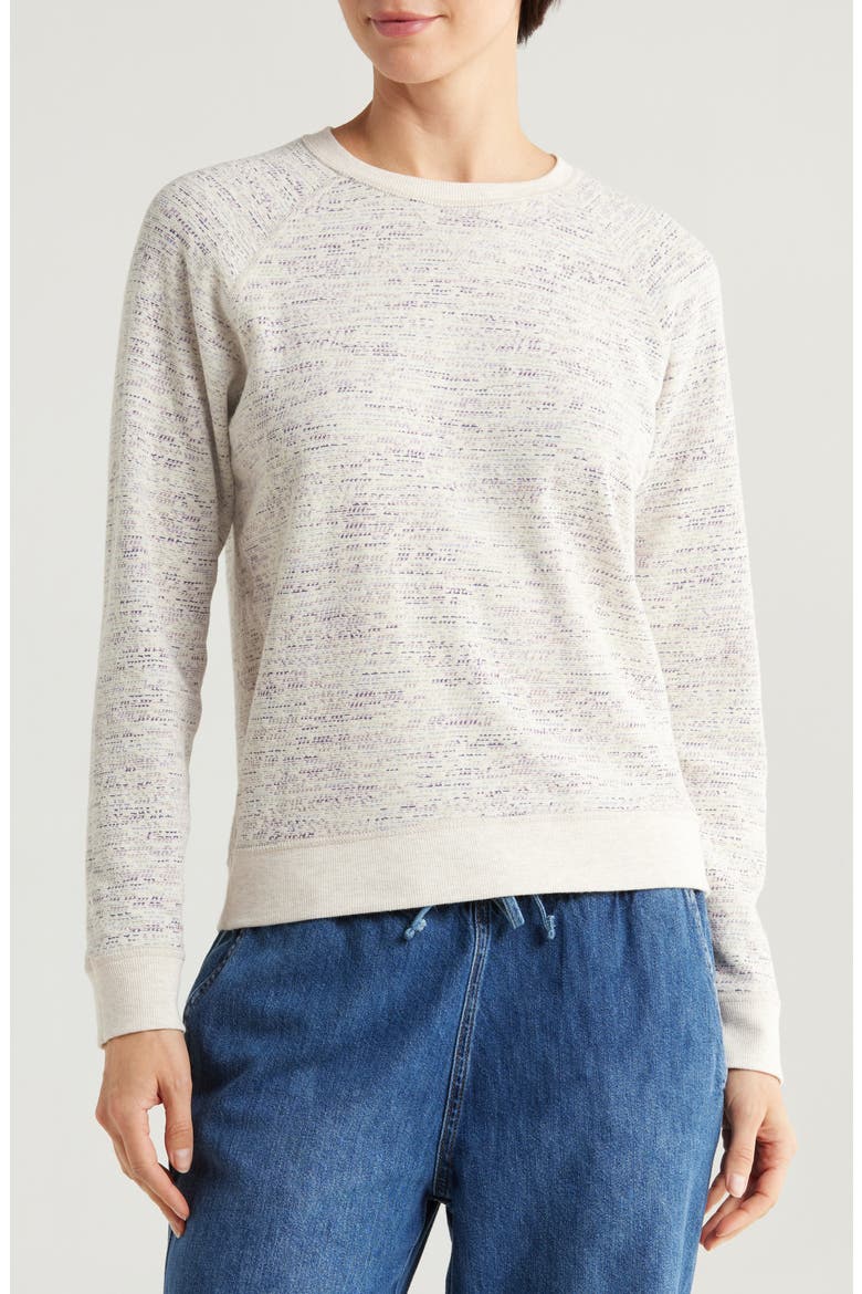 Reversible Space Dye Raglan Sleeve Top, Alternate, color, NAVY SPACE DYE