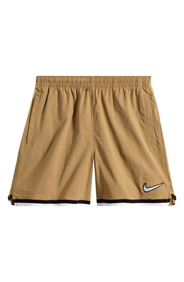 Nike Kids' Dri-FIT Soccer Shorts, Main, color, Filbert/ Noir/ Summit White