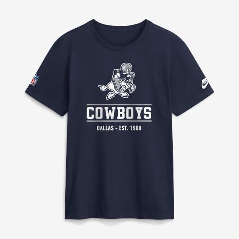 Men's Nike Navy Dallas Cowboys Always Prepared Essential Cotton Long Sleeve T-Shirt