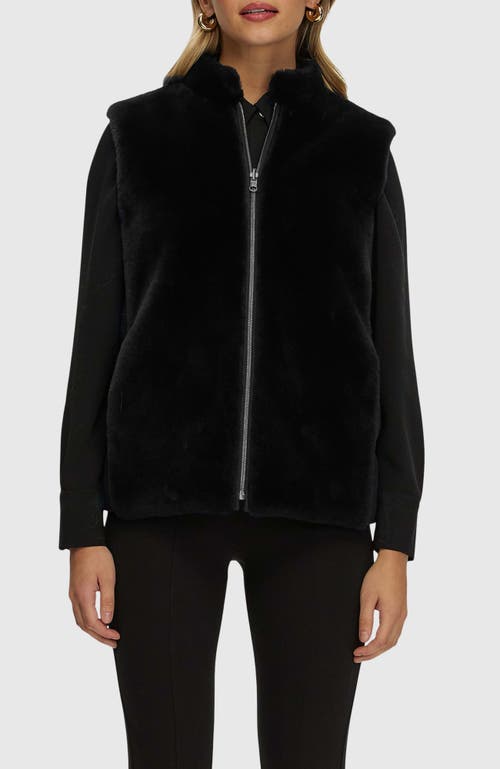 Gorski Reversible Shearling Lamb Vest In Black