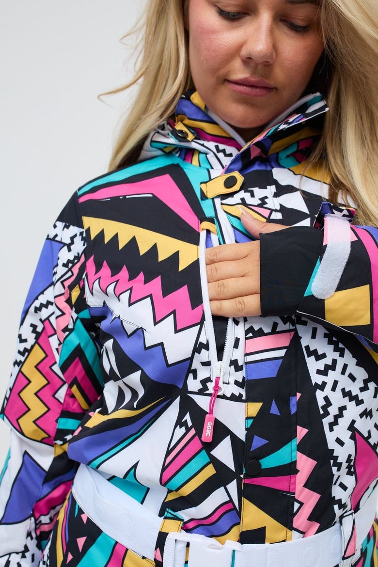 Blades of Glory Curved Women's Ski Suit, Alternate, color, multi-colour