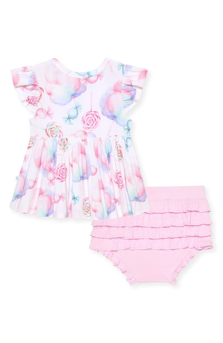 Posh Peanut Smocked Peplum & Bloomers Set, Alternate, color,