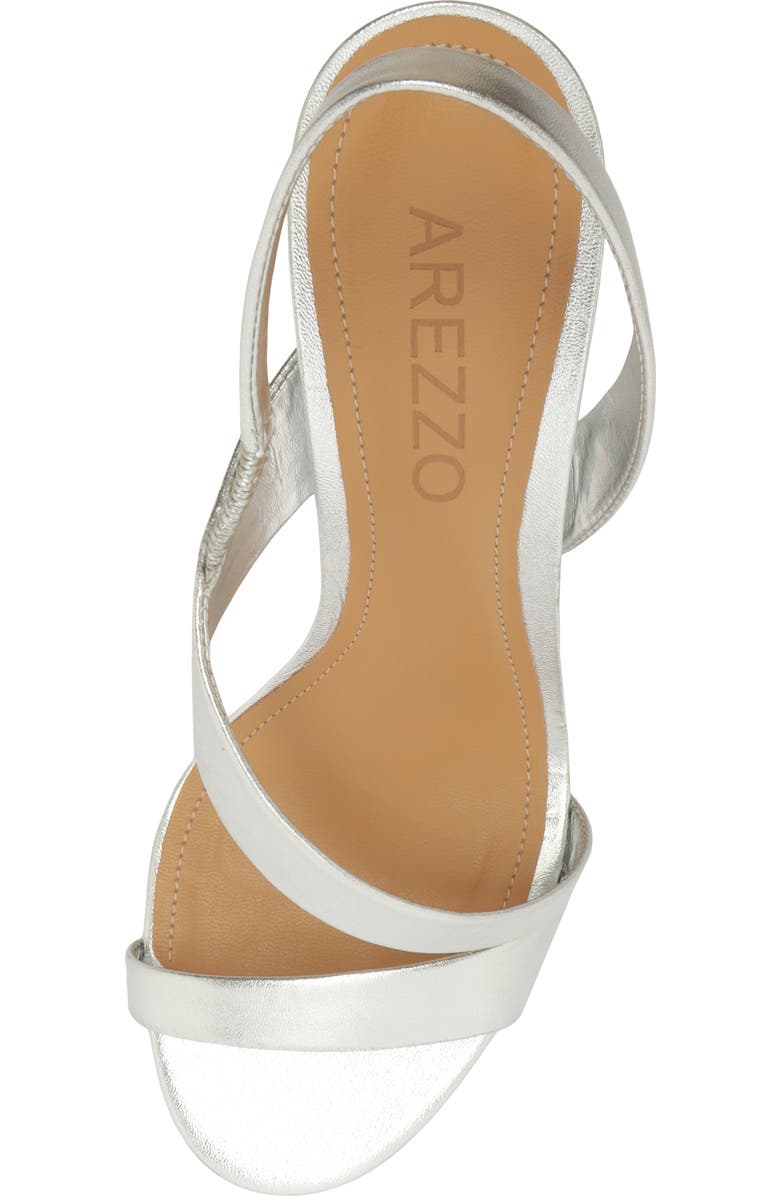 Arezzo Nadia Stiletto Sandal, Alternate, color, Silver