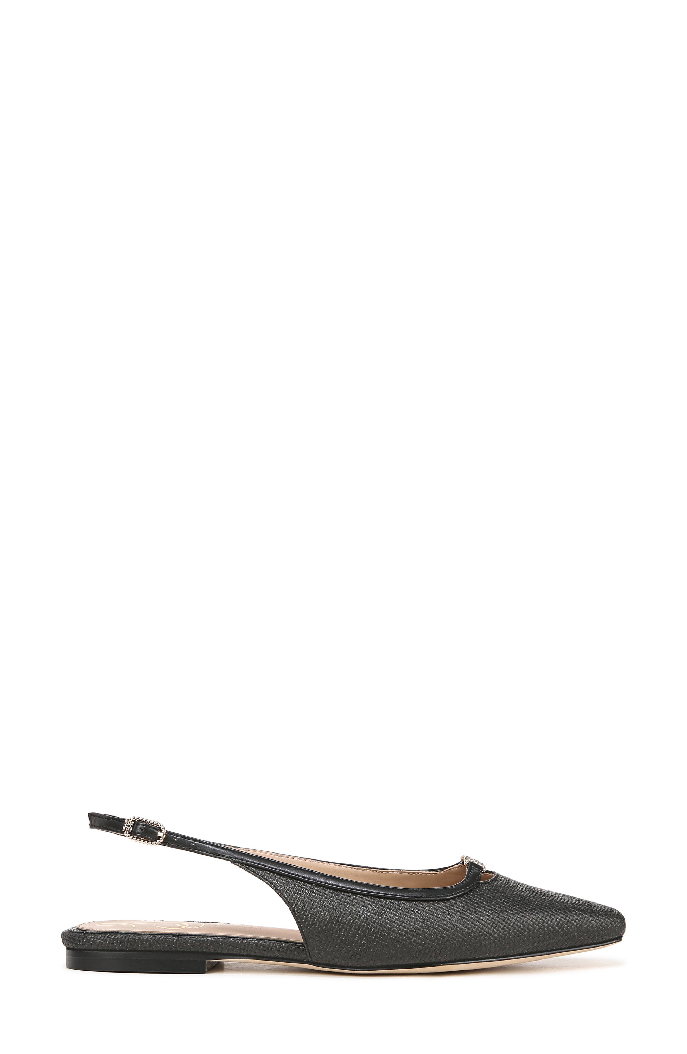 Sam Edelman Cleo Slingback Flat, Alternate, color, Black