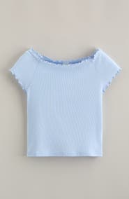 Treasure & Bond Kids' Lettuce Edge Rib T-Shirt