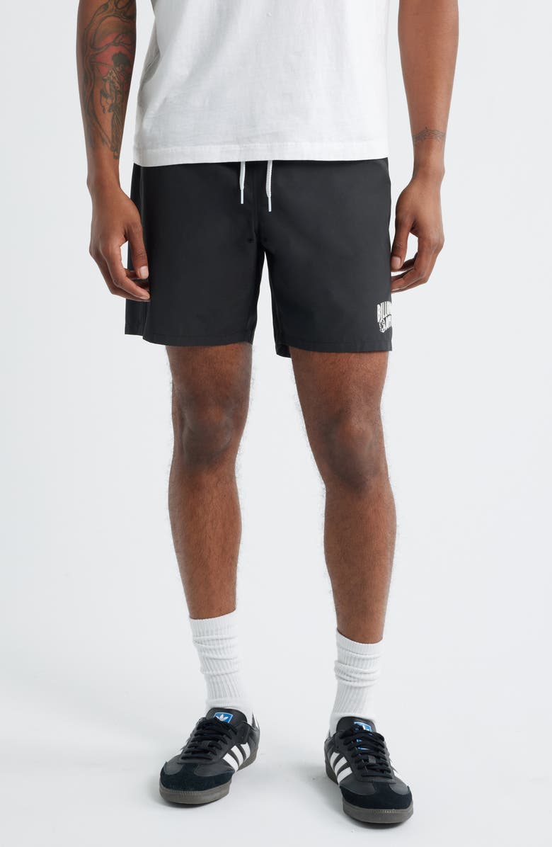 Billionaire Boys Club BB Curve Drawstring Shorts, Main, color, Black